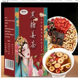 TRÀ GỪNG TÁO ĐỎ ĐƯỜNG NÂU  - sỉ 80k/set 2 hộp