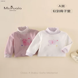 Áo thu đông dài tay vải bông dành cho bé gái nhà  Ms.puala - giá sỉ  255k 