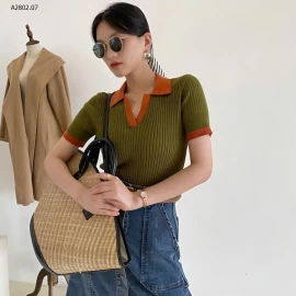 ÁO POLO LEN CỘC TAY NỮ - sỉ 118k
