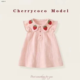 VÁY SÁT NÁCH HỌA TIẾT DÂU TÂY CHERRYCOCO- sỉ 204k