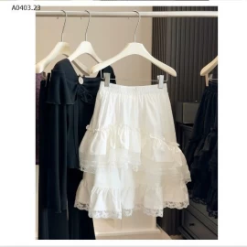 CHÂN VÁY TẦNG PHỐI REN ANNA- sỉ 226k
