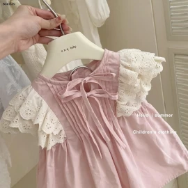 Váy hồng cánh tiên bé gái - sỉ 152k