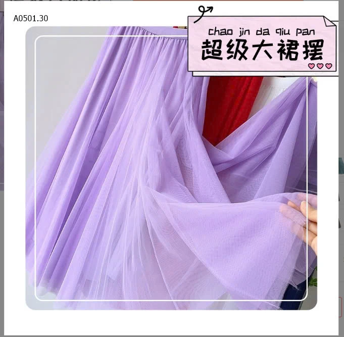 CHÂN VÁY VOAN XOÈ ANNA - sỉ 135k