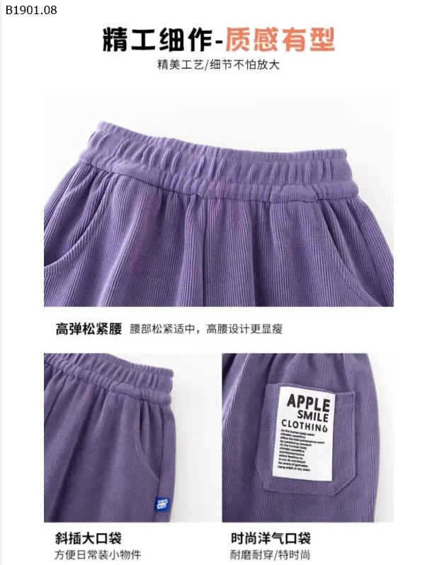 QUẦN NHUNG KIDS-sỉ 115k