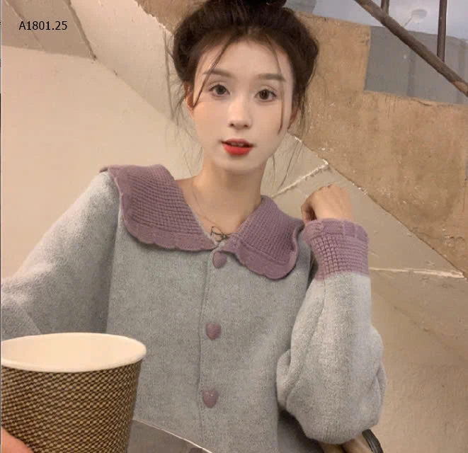 ÁO LEN CỔ BÚP BÊ-sỉ 138k