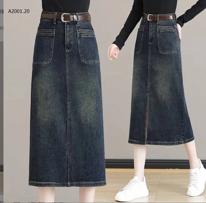 CHÂN VÁY JEAN XẺ TRƯỚC NỮ-sỉ 140K