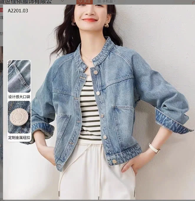 ÁO KHOÁC JEANS- sỉ 199k