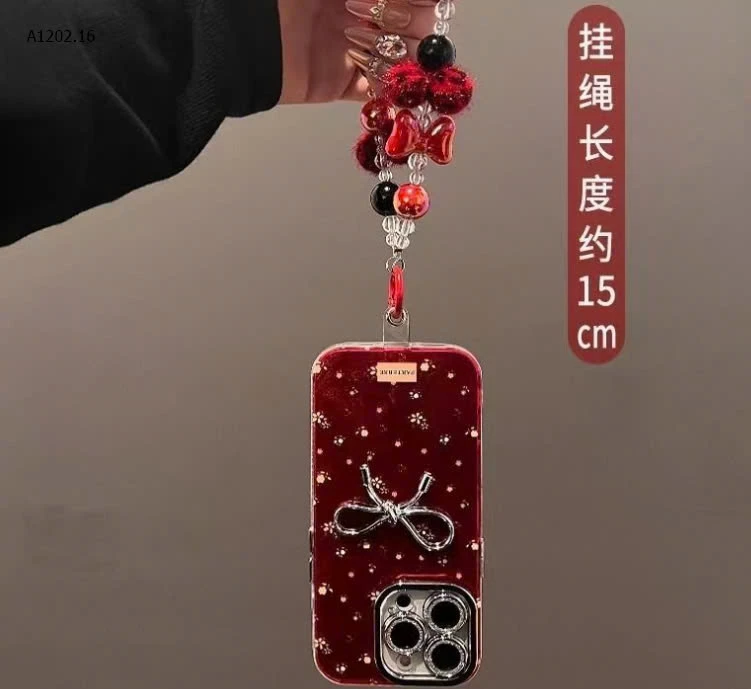 ỐP TONE ĐỎ NƠ - sỉ số 1-2: 52k số 3 (kèm dây): 65k