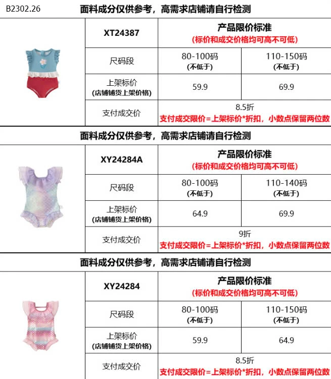 SUIT BƠI CHO BÉ-sỉ 195k