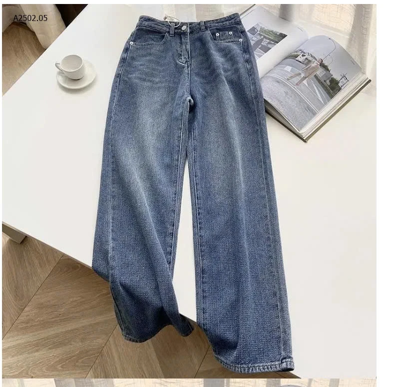 QUẦN JEAN NỮ ỐNG RỘNG HACK DÁNG-sỉ 155k