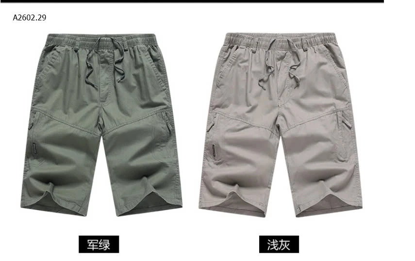 QUẦN  SHORT KAKI NAM DÁNG LỬNG -sỉ 132k