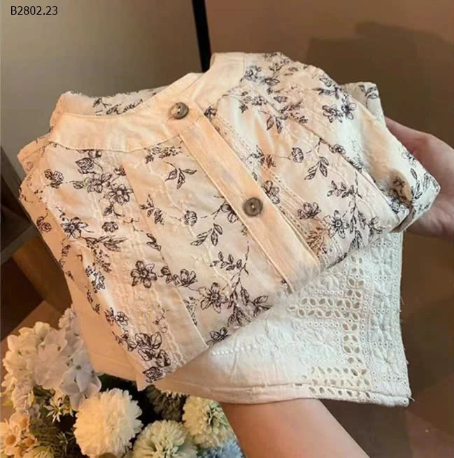 ÁO HOA SÁT NÁCH PHỐI QUẦN CHO BÉ-sỉ 154k