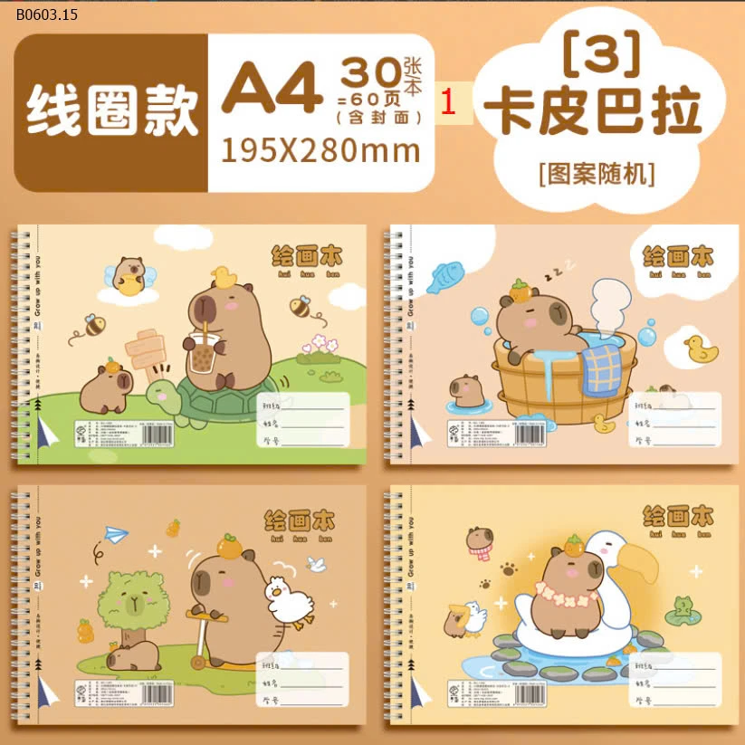 SET 4 QUYỂN VỞ A4 -sỉ 65k/set 4 quyển mix mẫu 