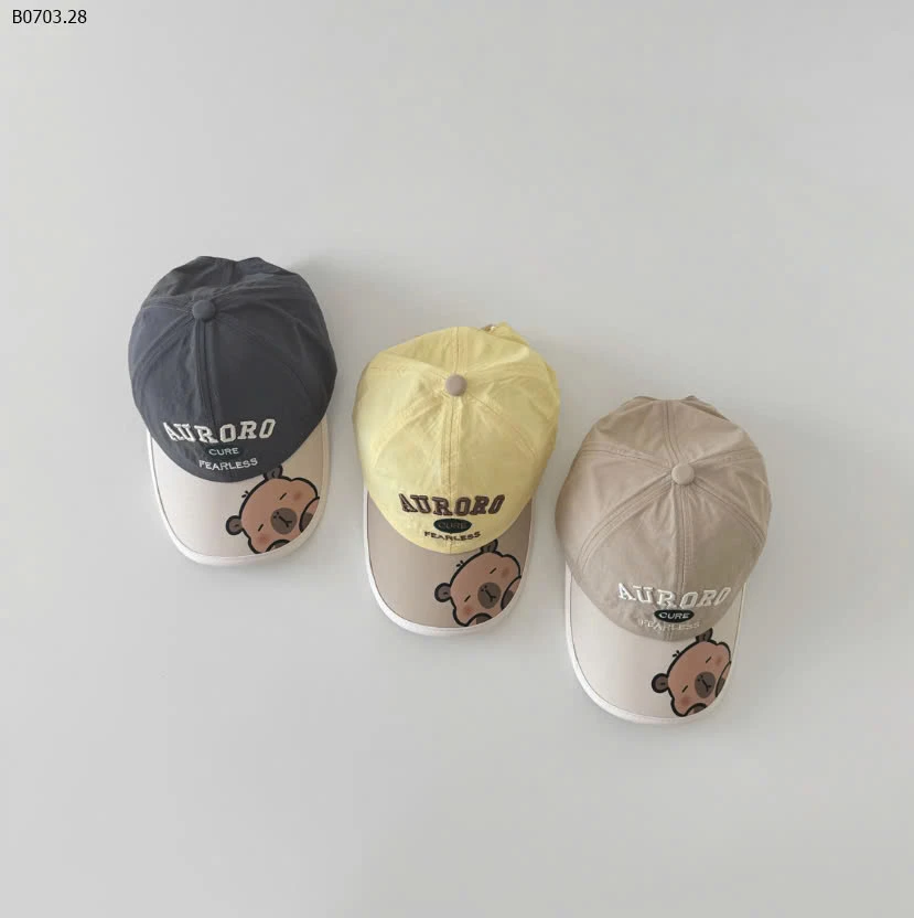 MŨ LƯỠI TRAI CAPYBARA-sỉ 83k