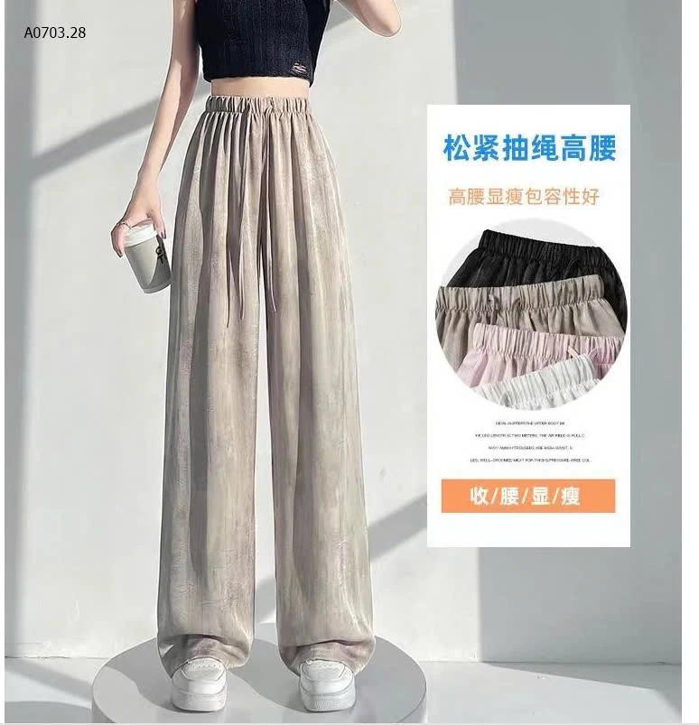 QUẦN LỤA ỐNG RỘNG SUÔNG MỀM NỮ-sỉ 90k