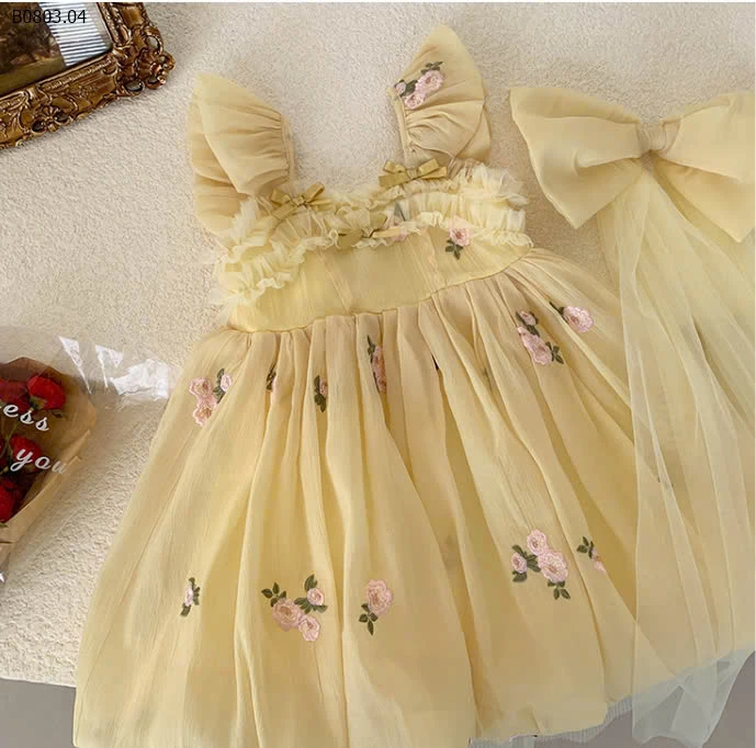 VÁY BÍ CÔNG CHÚA NƠ LƯNG -sỉ 244k