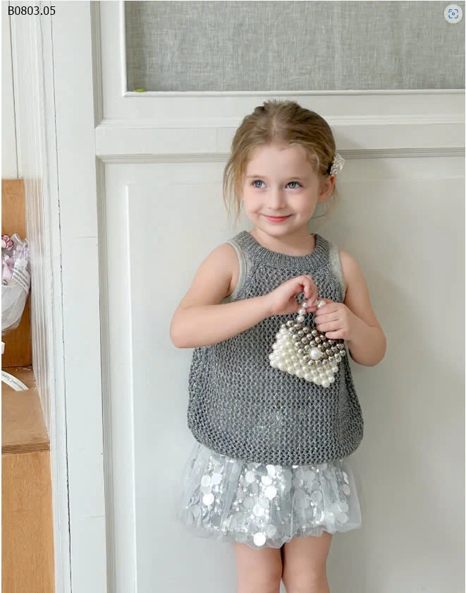 SET ÁO LEN BA LỖ MIX CHÂN VÁY BG-sỉ 186k