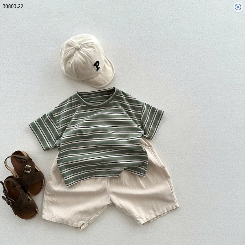 ÁO PHÔNG KẺ  CHO BÉ-sỉ 113k