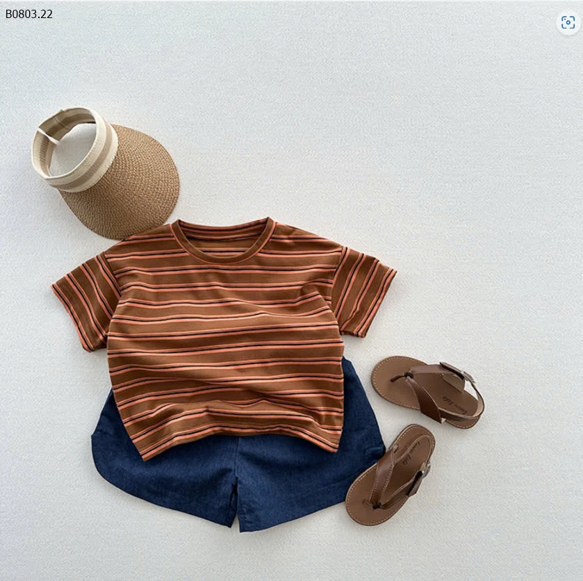 ÁO PHÔNG KẺ  CHO BÉ-sỉ 113k