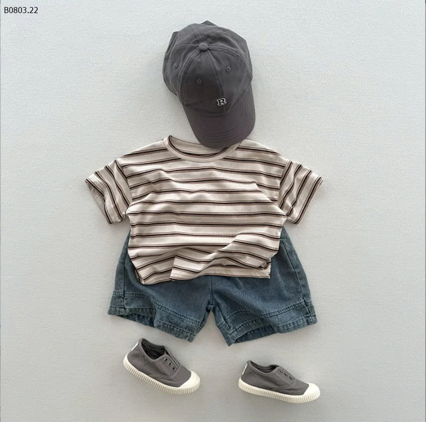 ÁO PHÔNG KẺ  CHO BÉ-sỉ 113k