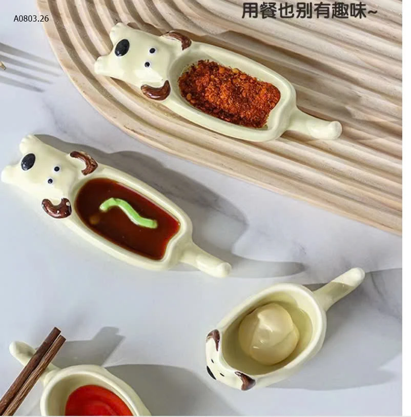 SET BÁT CHẤM HÌNH MÈOsỉ 95k/set 4c mix màu