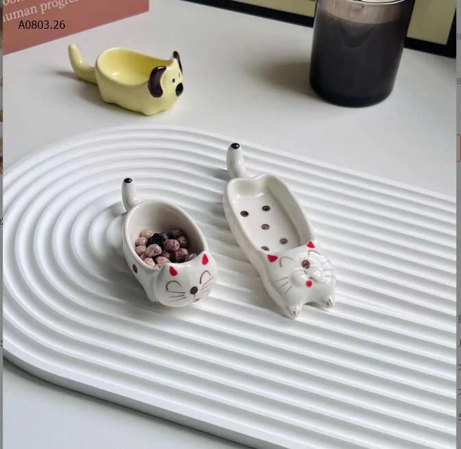 SET BÁT CHẤM HÌNH MÈOsỉ 95k/set 4c mix màu