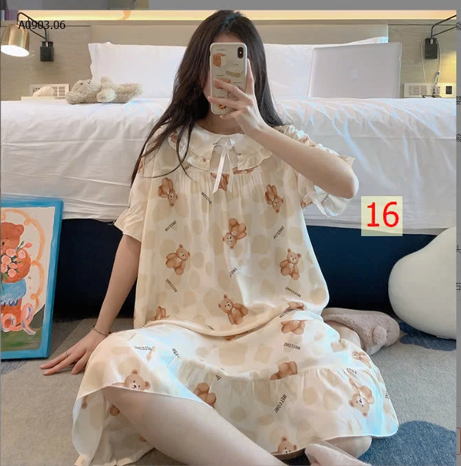 VÁY NGỦ HỌA TIẾT NỮ-sỉ 110k