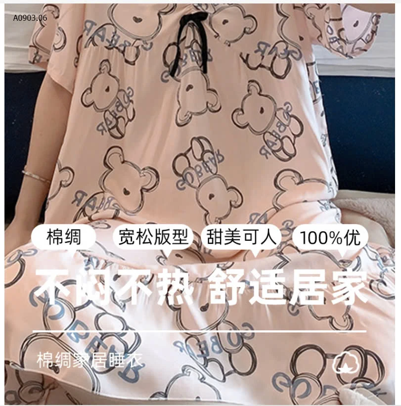 VÁY NGỦ HỌA TIẾT NỮ-sỉ 110k