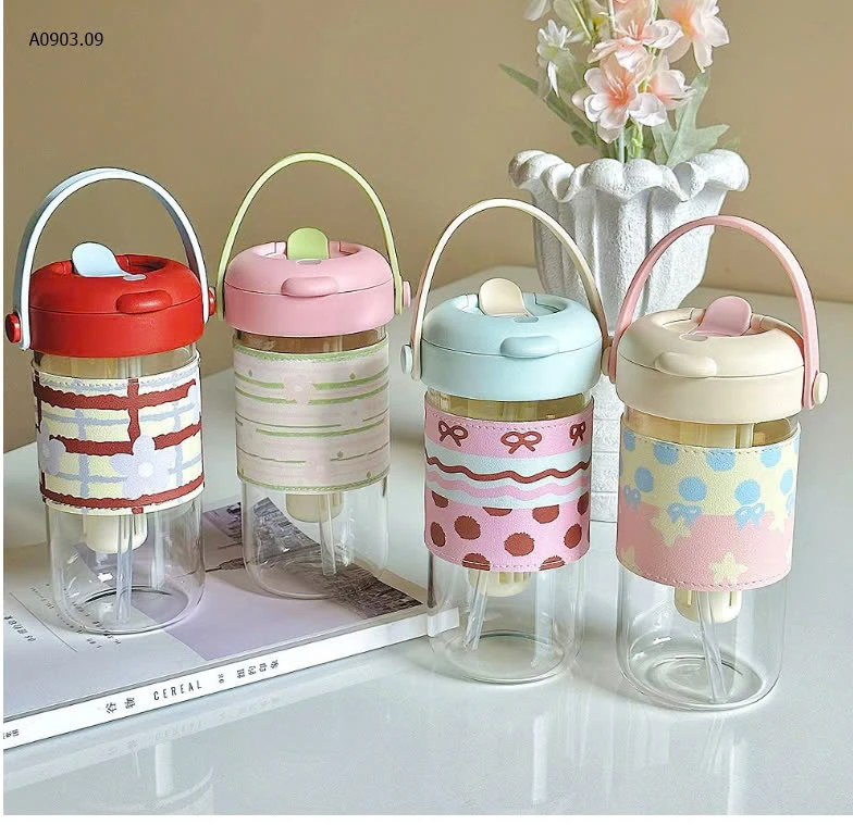 BÌNH NƯỚC THỦY TINH DỄ THƯƠNG -sỉ 98k