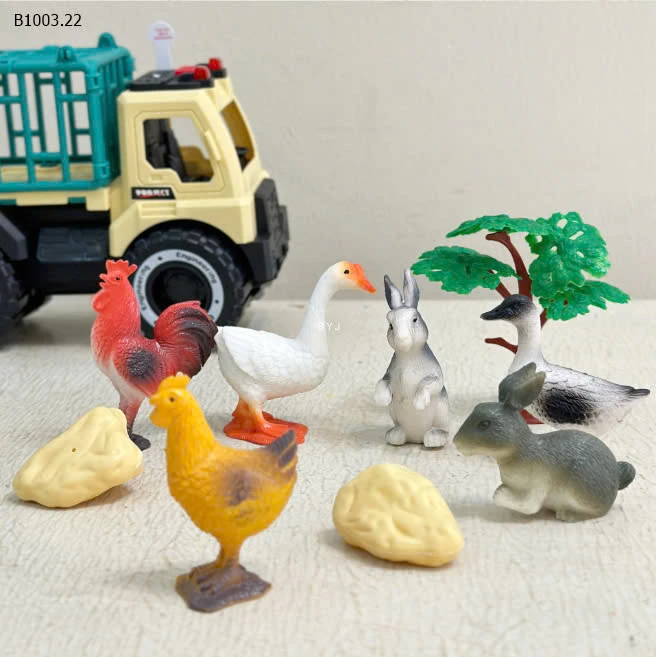 XE TẢI CHỞ THÚ – ĐỒ CHƠI SIÊU HOT CHO BÉ-sỉ 108k