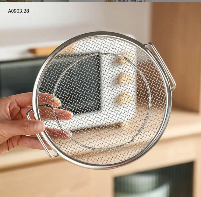 KHAY INOX KÈM VỈ LƯỚI CHẤT LIỆU INOX 304   -sỉ 85k/set 