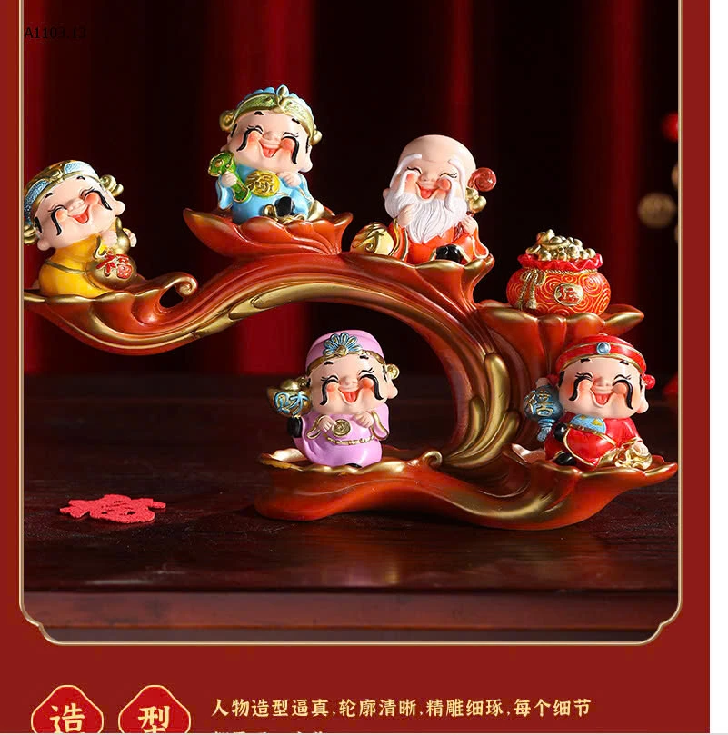 BỘ TƯỢNG 5 ÔNG THẦN TÀI-sỉ 230k
