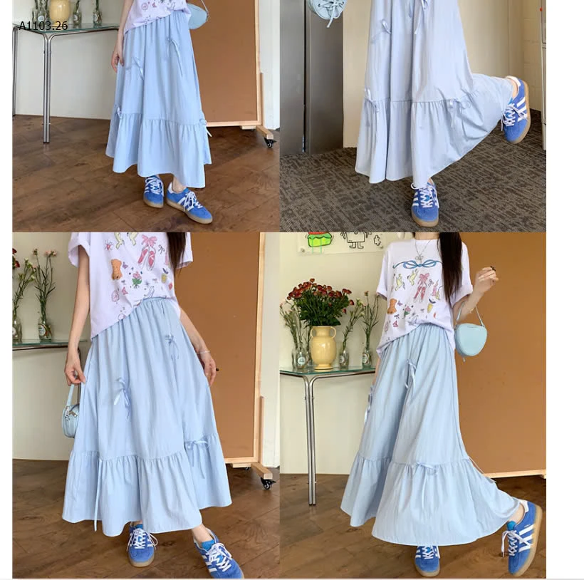 CHÂN VÁY DÀI PHỐI NƠ-sỉ 145k