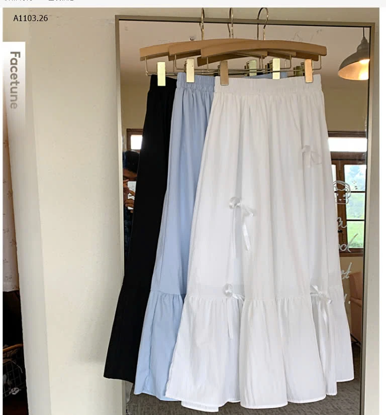 CHÂN VÁY DÀI PHỐI NƠ-sỉ 145k