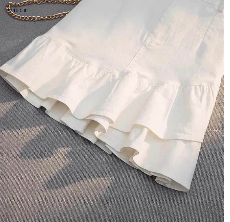 CHÂN VÁY NGẮN CHỮ A PHỐI BÈO -sỉ 95k