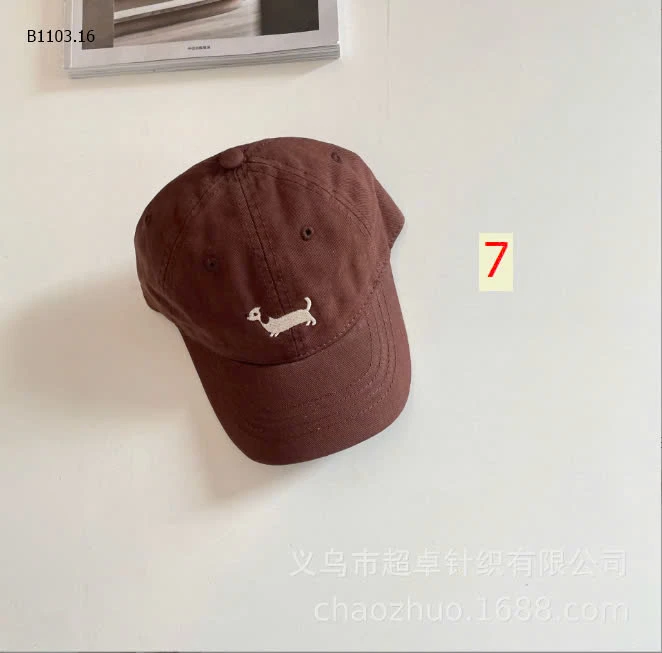 MŨ LƯỠI CHAI THÊU CÚN-sỉ 89k