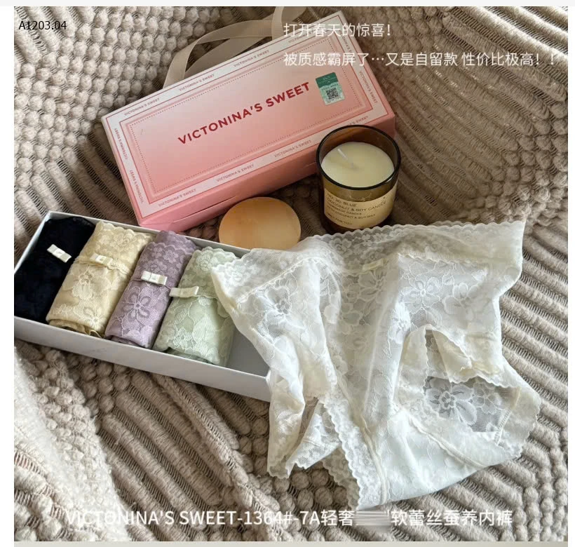 HỘP 5C QUẦN CHIP REN MỎNG-SỈ 120k/hộp 5c 