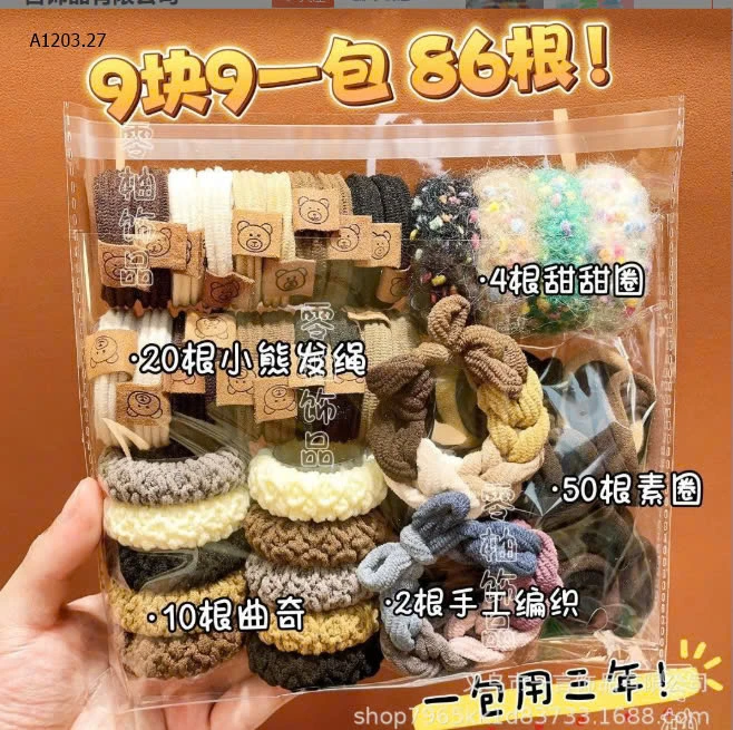 SET DÂY BUỘC TÓC sỉ 45k