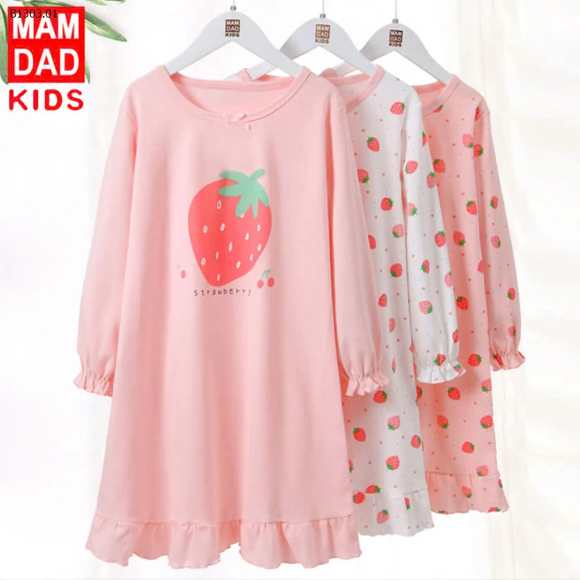 VÁY COTTON BÉ GÁI MAMDADKIDS -sỉ Sz 110-150 : 111kK          Sz 160-175 : 135K
