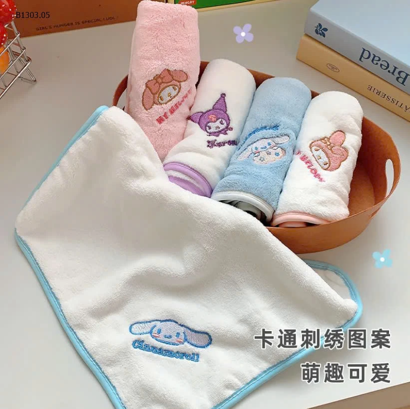 Set 5 khăn mặt #Kuromi cho bé hãng Sanrio cực xịn -sỉ 63k