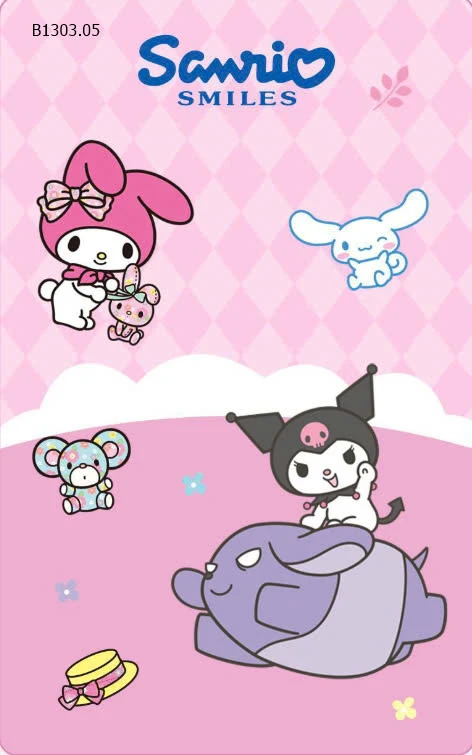 Set 5 khăn mặt #Kuromi cho bé hãng Sanrio cực xịn -sỉ 63k