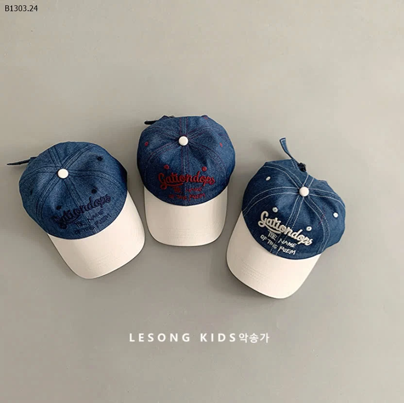MŨ LƯỠI TRAI DENIM CHO BÉ-sỉ 95k