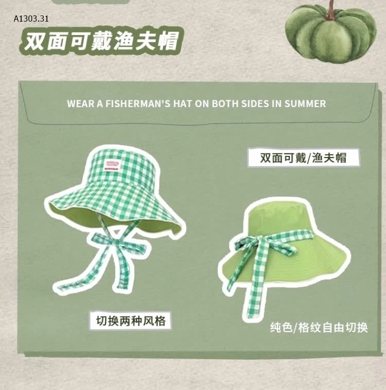 MŨ VÀNH TRÒN 2 MẶT -sỉ 80k