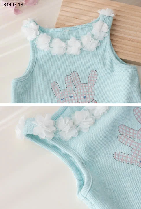 Set áo sát nách quần dài bé gái-sỉ 155k