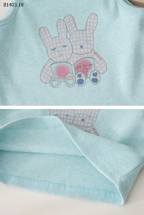 Set áo sát nách quần dài bé gái-sỉ 155k