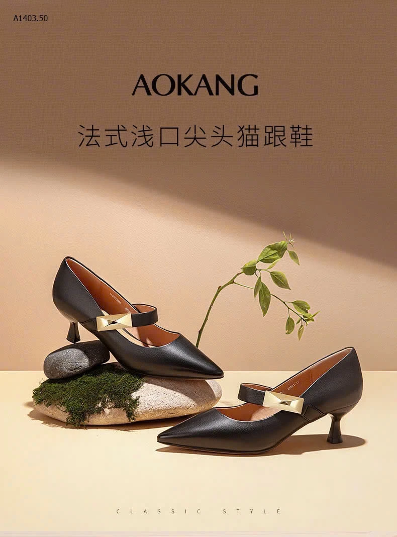 GIÀY DA NỮ HÃNG AOKANG-sỉ 465k