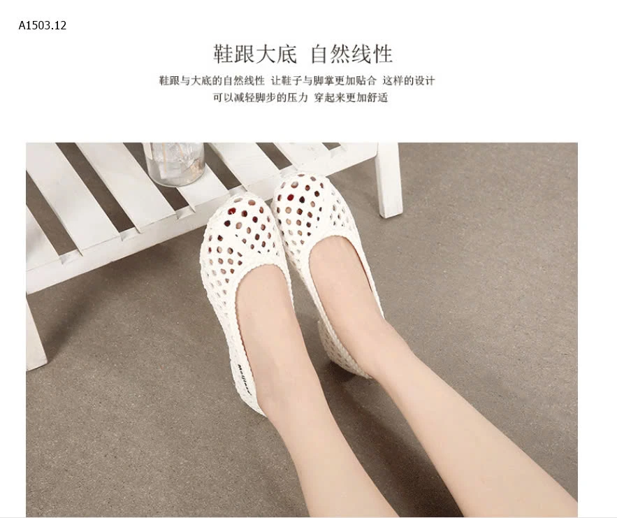 GIÀY BỆT NHỰA LỖ THOÁNG KHÍ CHO NỮ-sỉ 84k