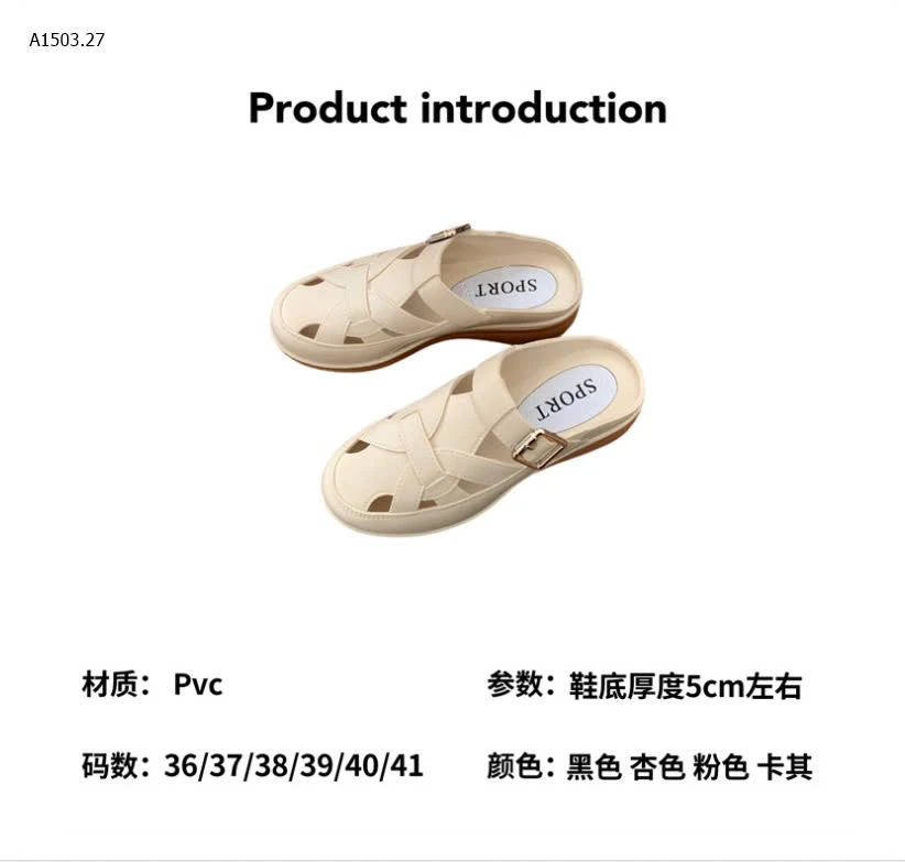 DÉP SỤC NHỰA ĐẾ CAO ĐI MƯA-sỉ 85k