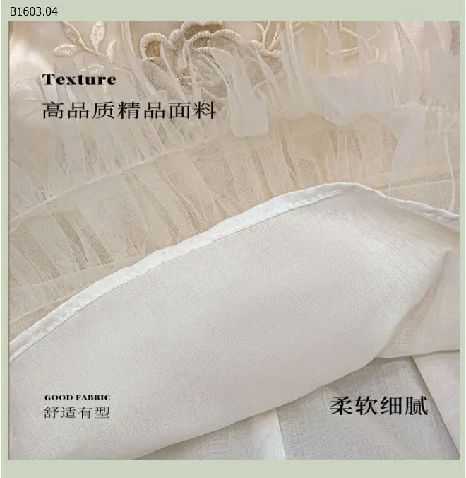 VÁY CÔNG CHÚA CỔ TÀU NHIỀU TẦNG BG-sỉ 248k