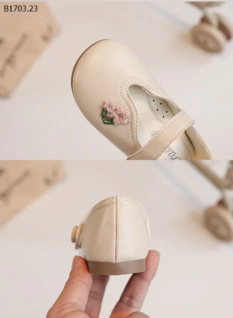 Giày búp bê đính hoa dễ thương cho bé -sỉ Sz 21-25 : 133k           Sz 26-30 : 140k